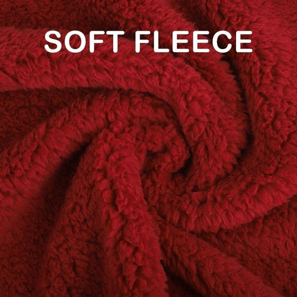 FURRYBABY DOG & CAT COZY PLUSH FLEECE BLANKET RED SIZE SMALL 24x32  NWT - Picture 7 of 8